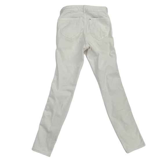 H&M &denim White High Waist Skinny Ankle Jeans Size 28 Women’s - Picture 3 of 6